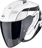 SCORPION EXO-Z1 VUE Motorcycle Urban Jet Helmet White Black Silver 