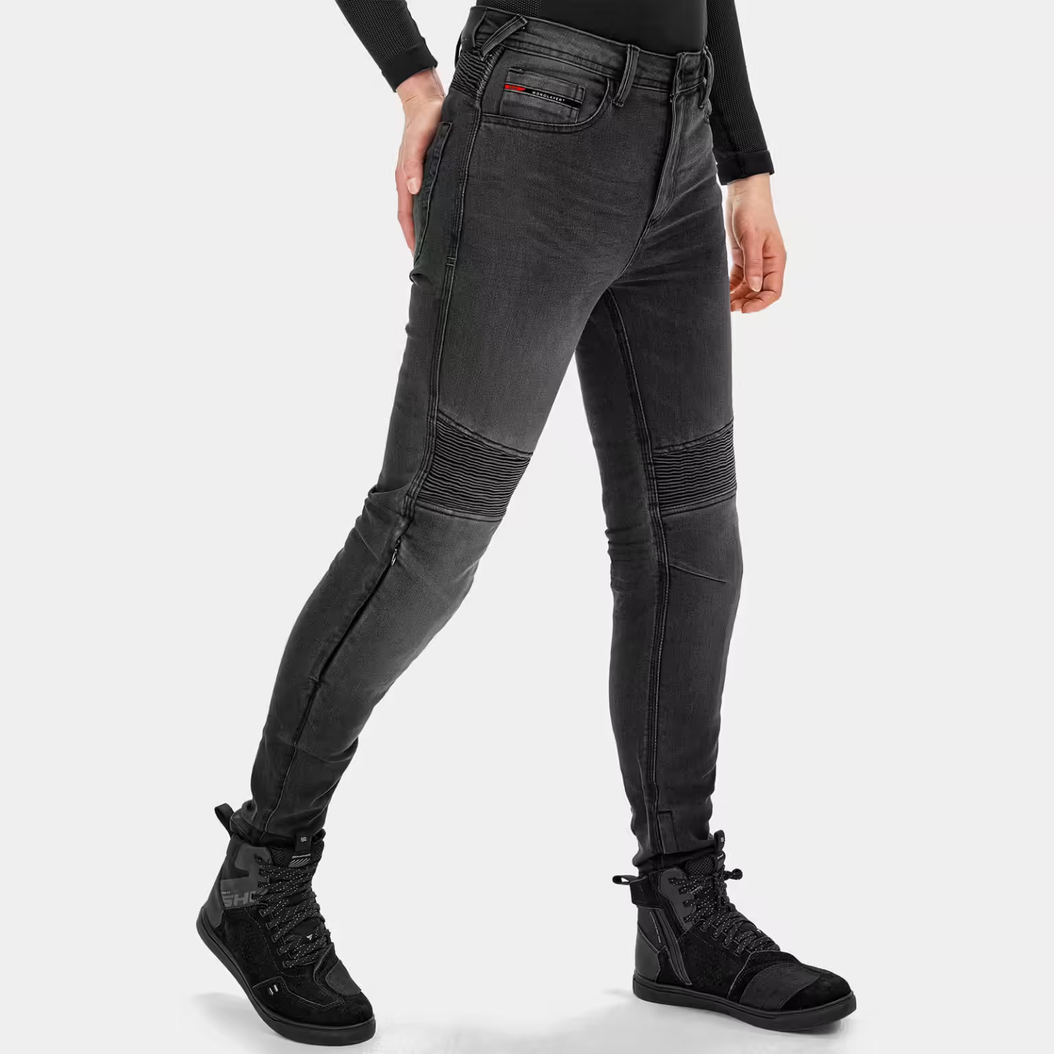 SHIMA ZENITH LADY MOTORCYCLE RIDING JEANS BLACK
