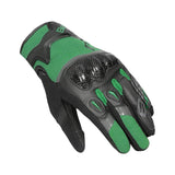 BELA Daring Racing  Motorcycle Gloves  Black Green Grey