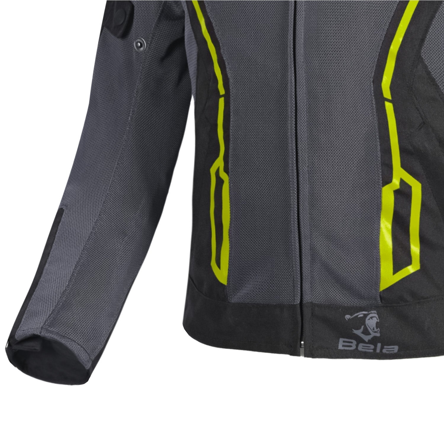 BELA ARTREX AIR 2.0 MOTORCYCLE JACKET BLACK GREY YELLOW FLURO