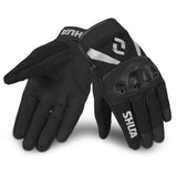 SHUA Shot Motorbike Gloves Black Gray
