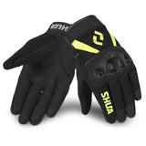 SHUA Shot Lady Motorcycle Textile Gloves Black Yellow