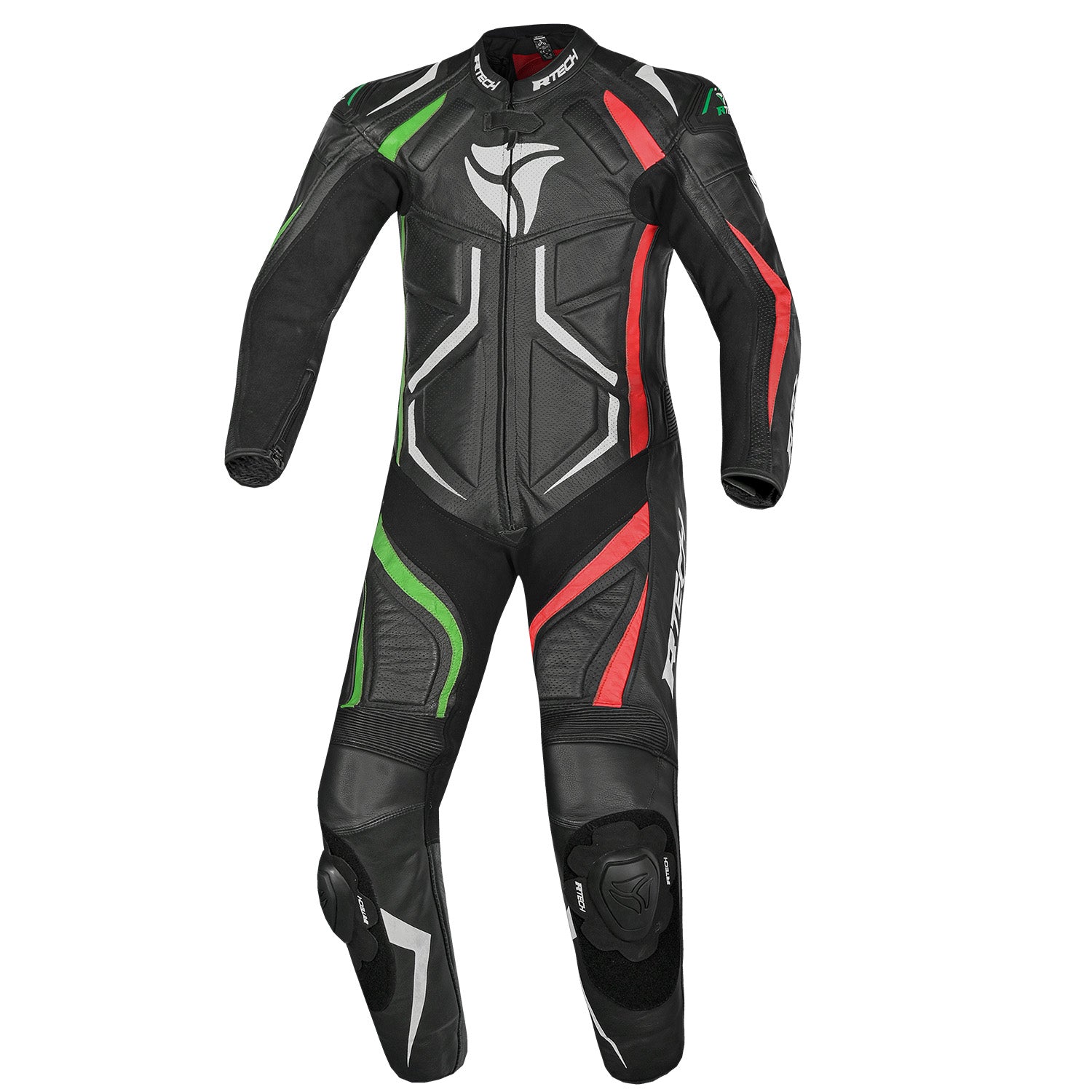 R-TECH Defender GP 1 PC Motorcycle Racing Suits Black Red Green