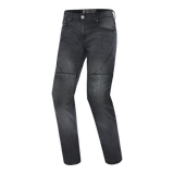 BELA ROCKER MEN MOTORCYCLE DENIM JEANS 32L BLACK SPRAY