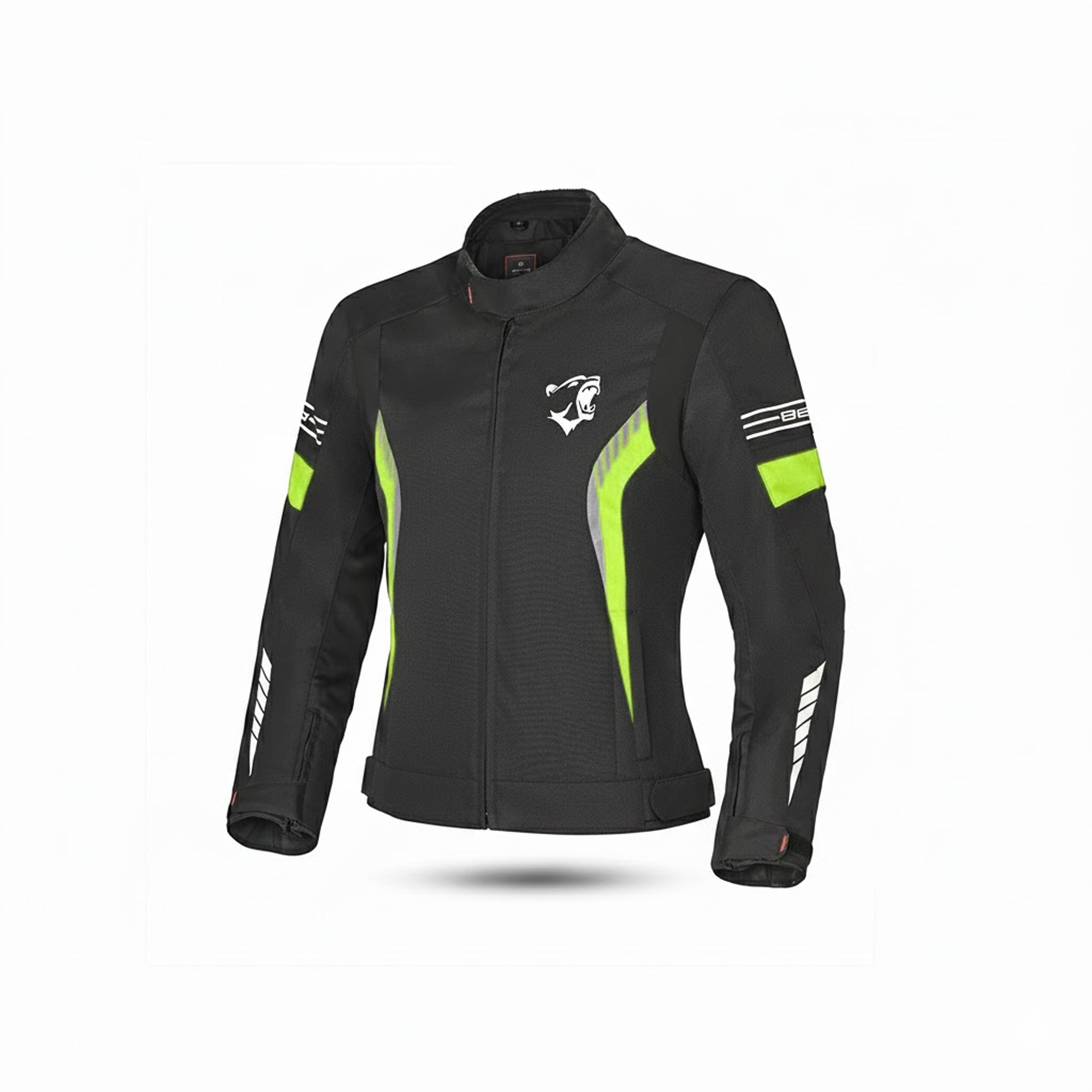 BELA BRADLEY LADY MOTORCYCLE TEXTILE JACKET BLACK YELLOW FLURO