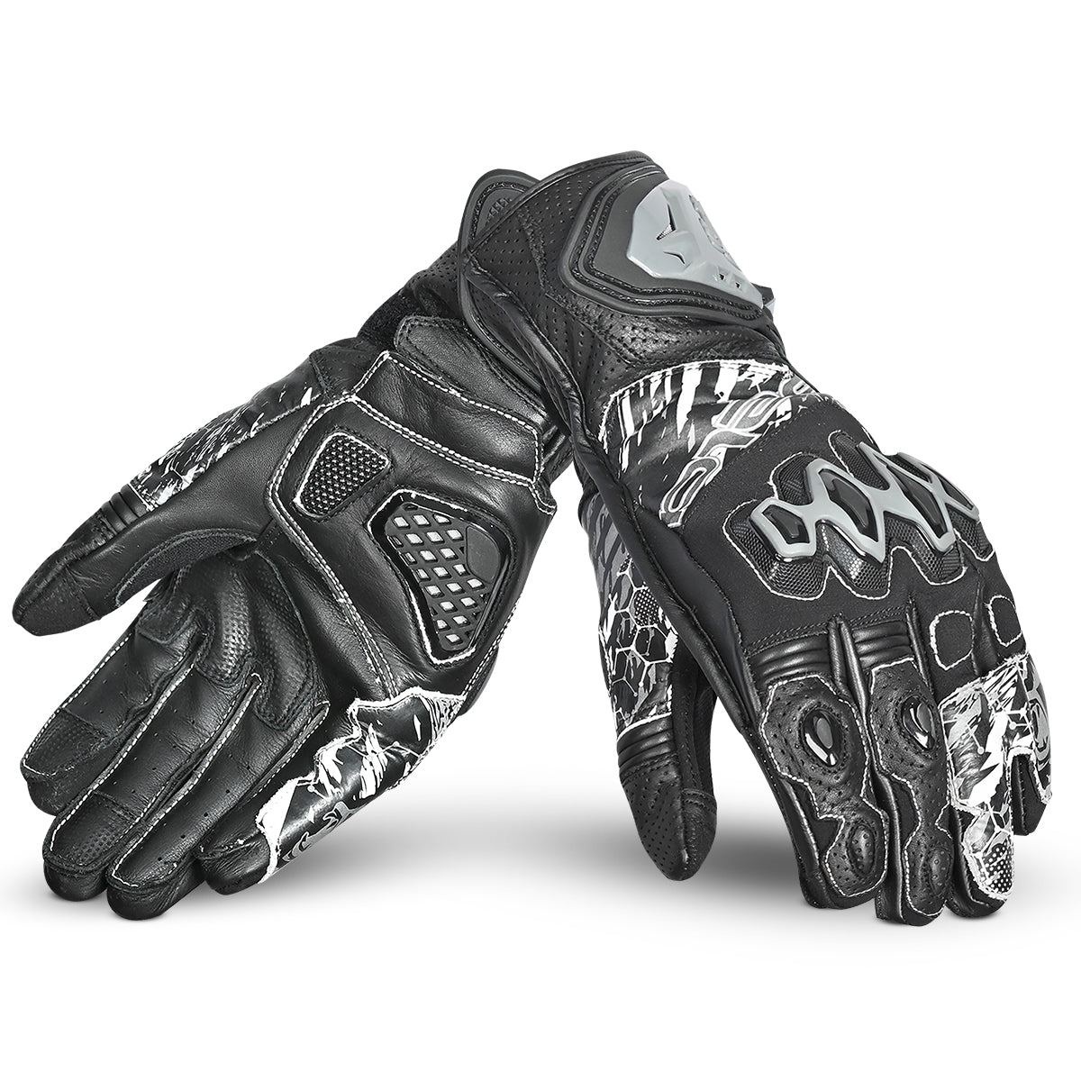 BELA Armour Pro Motorcycle Racing Glove Black