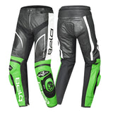 BELA X RACE PANTALON DE HOMBRE PIEL NEGRO BLANCO VERDE 