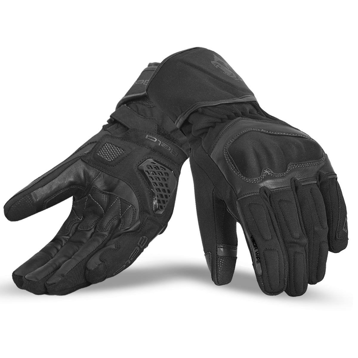 BELA Frost Shield Motorcycle Winter Gloves Black