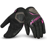 R-Tech Ride Pro Lady Summer Motorcycle Gloves Black Fuchsia