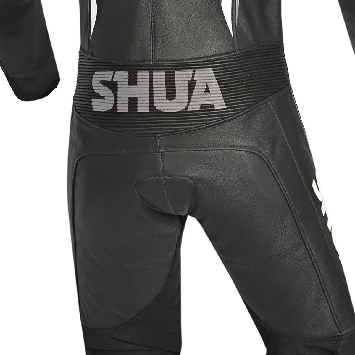 SHUA INFINITY 1PC MOTORCYCLE RACING LEATHER SUITS BLACK GREY