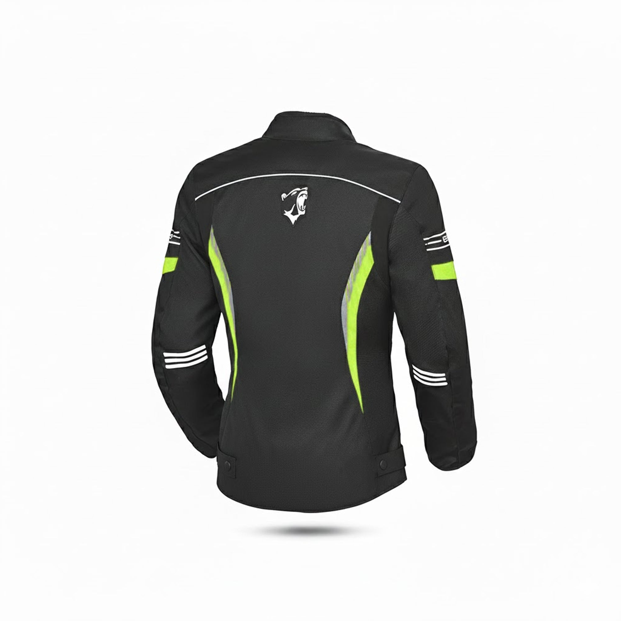 BELA BRADLEY LADY MOTORCYCLE TEXTILE JACKET BLACK YELLOW FLURO