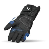 SHUA RANGER PRO MOTORCYCLE RACING GLOVES BLACK WHITE BLUE