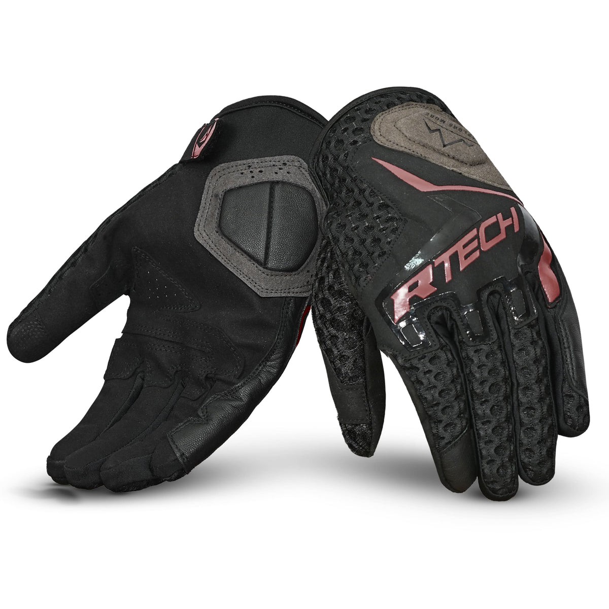 R-TECH Ride Pro Man Summer Motorcycle Gloves Brown
