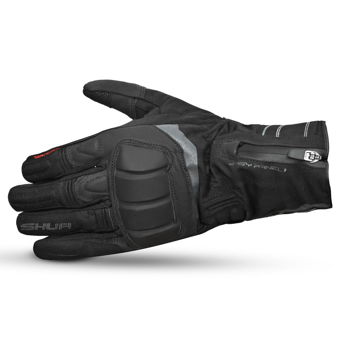 SHUA Thermal Thaw Motorcycle Gloves Black Grey