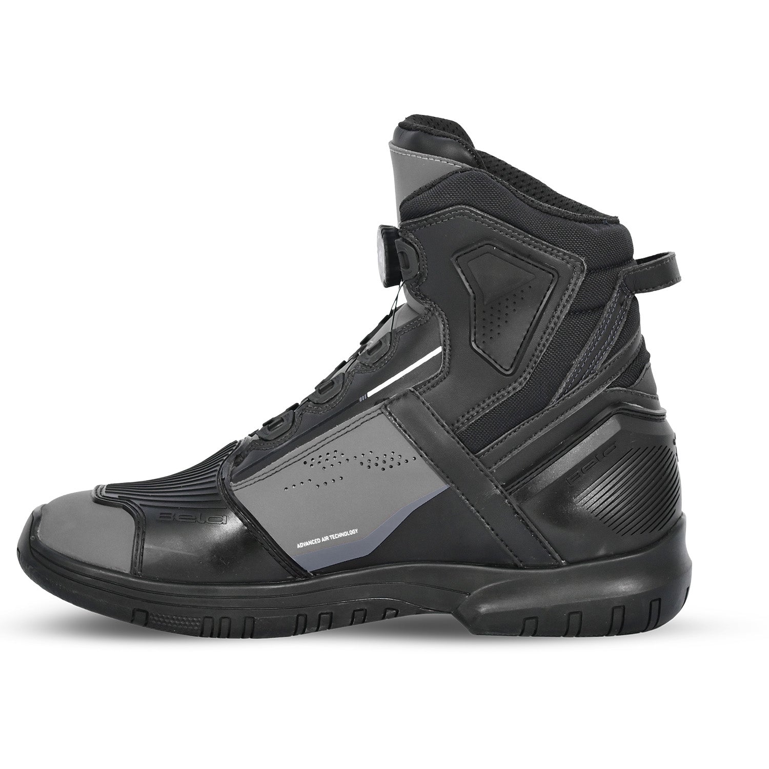 BELA EXTREME FORCE URBAN MOTORCYCLE BOOTS BLACK GREY