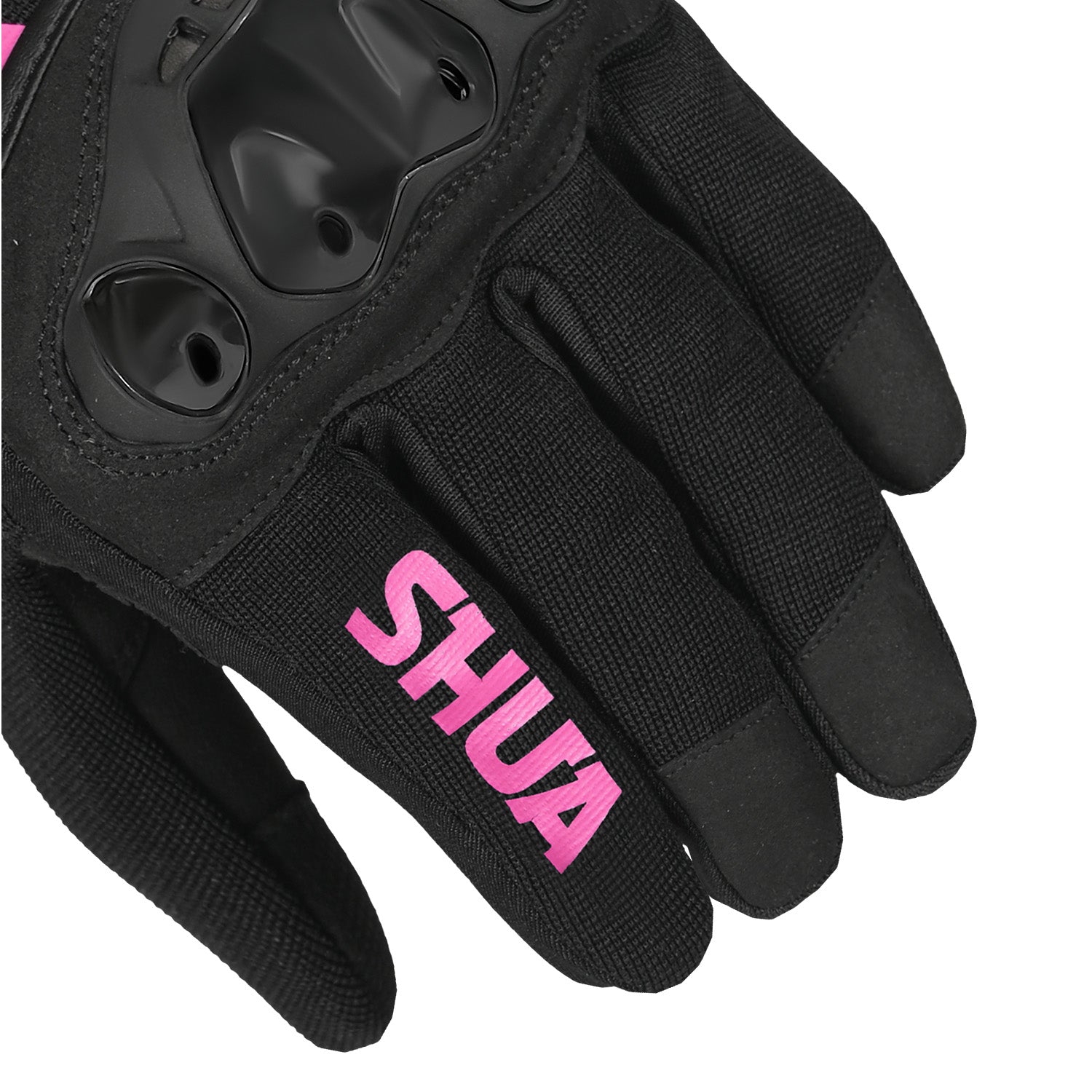 SHUA Shot Lady Motorcycle Gloves Black Pink