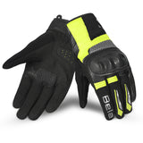 BELA Hero Air Summer Motorcycle Lady Gloves Black Grey Yellow