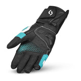 SHUA RANGER PRO MOTORCYCLE GLOVES BLACK WHITE TURQUISE