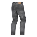 BELA ROCKER MEN MOTORCYCLE DENIM JEANS 32L GREY SPRAY