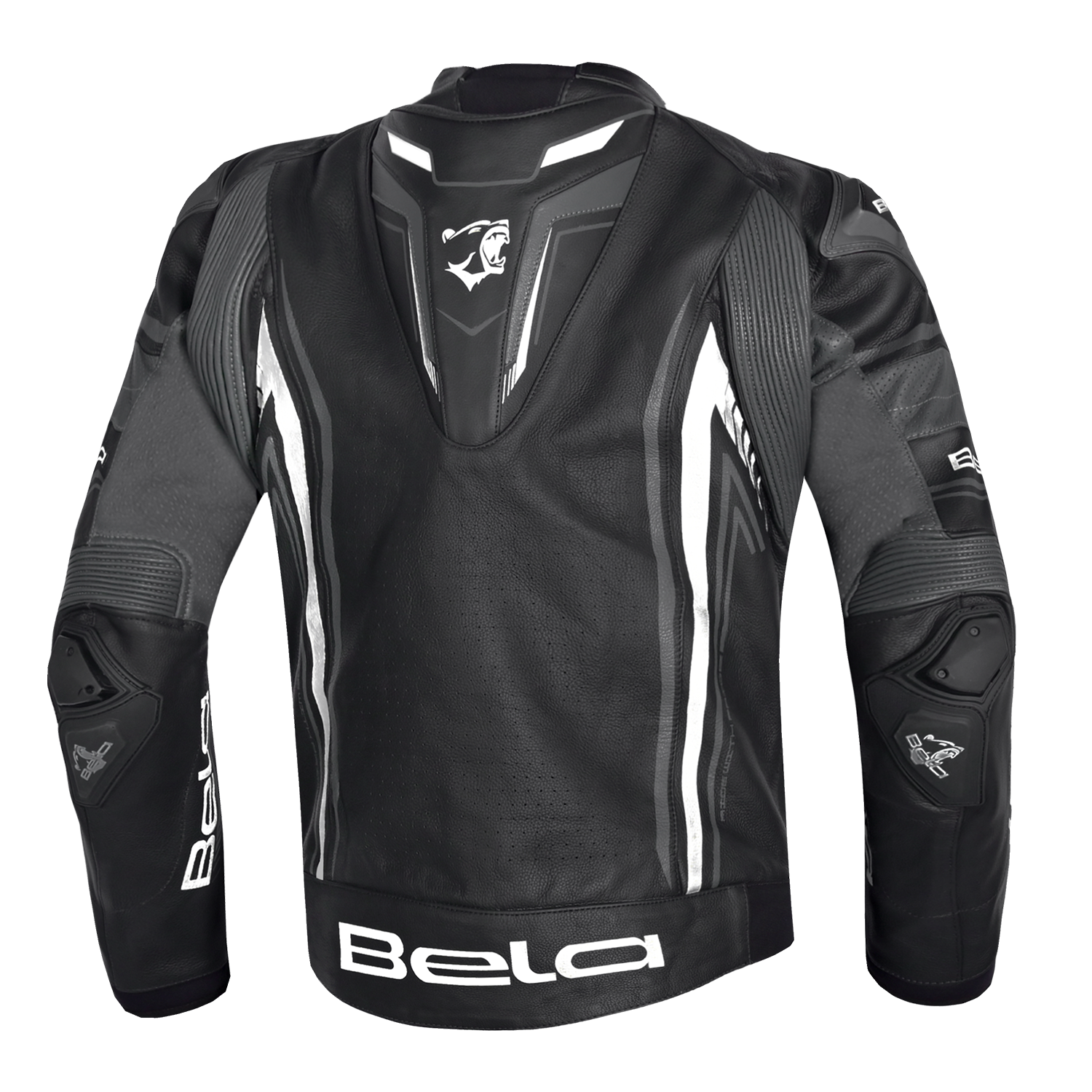BELA BEAST CHAQUETA LEATHER HOMBRE NEGRO ANTHIRA BLANCO