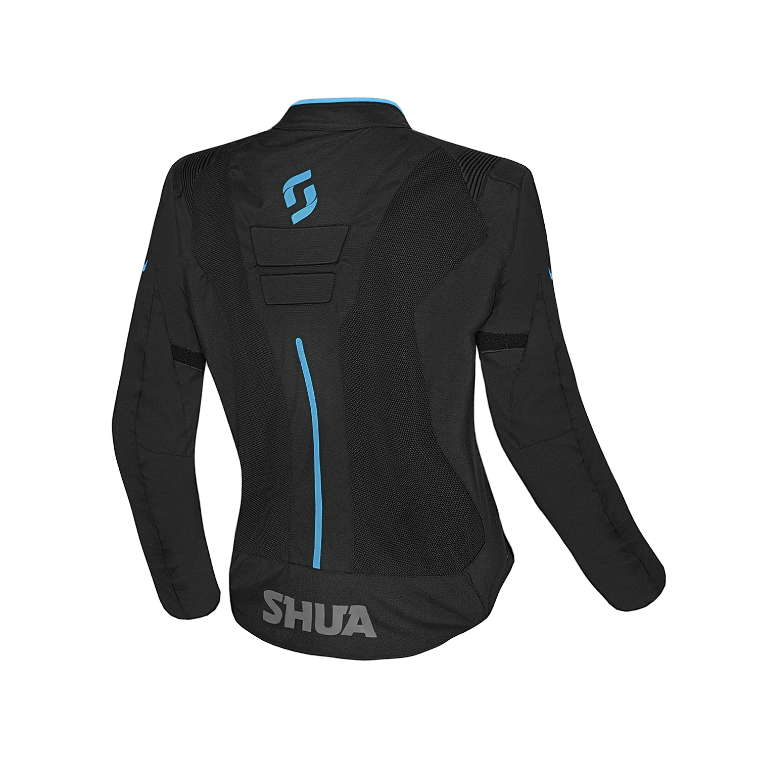 Shua Gravity Mesh Lady Motorcycle Jacket Black/Turquesa