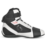 SHUA PULSE URBAN MOTORCYCLE BOOTS BLACK WHITE