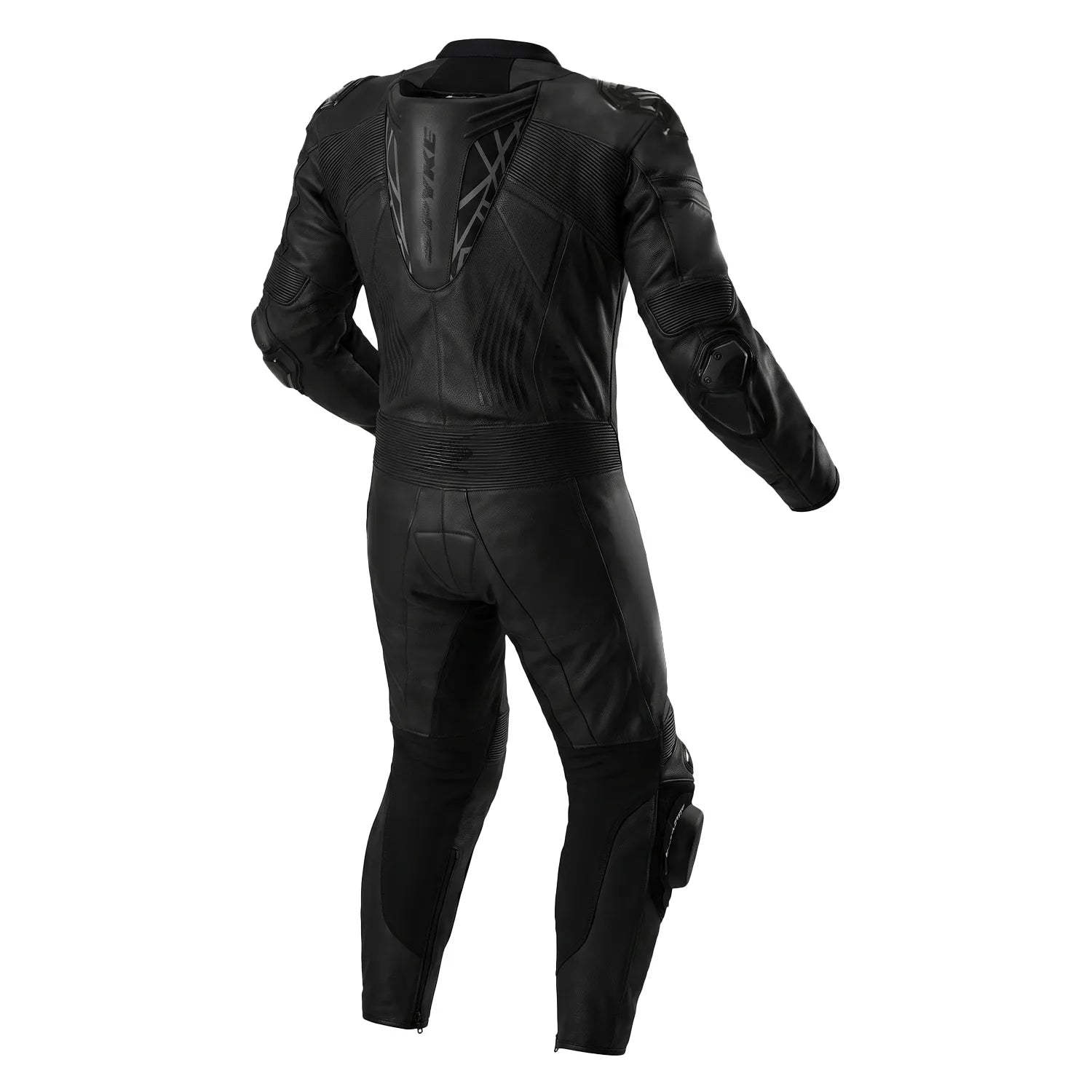 SPYKE ARAGON RACE 1PC MOTORCYCLE LEATHER SUITS BLACK