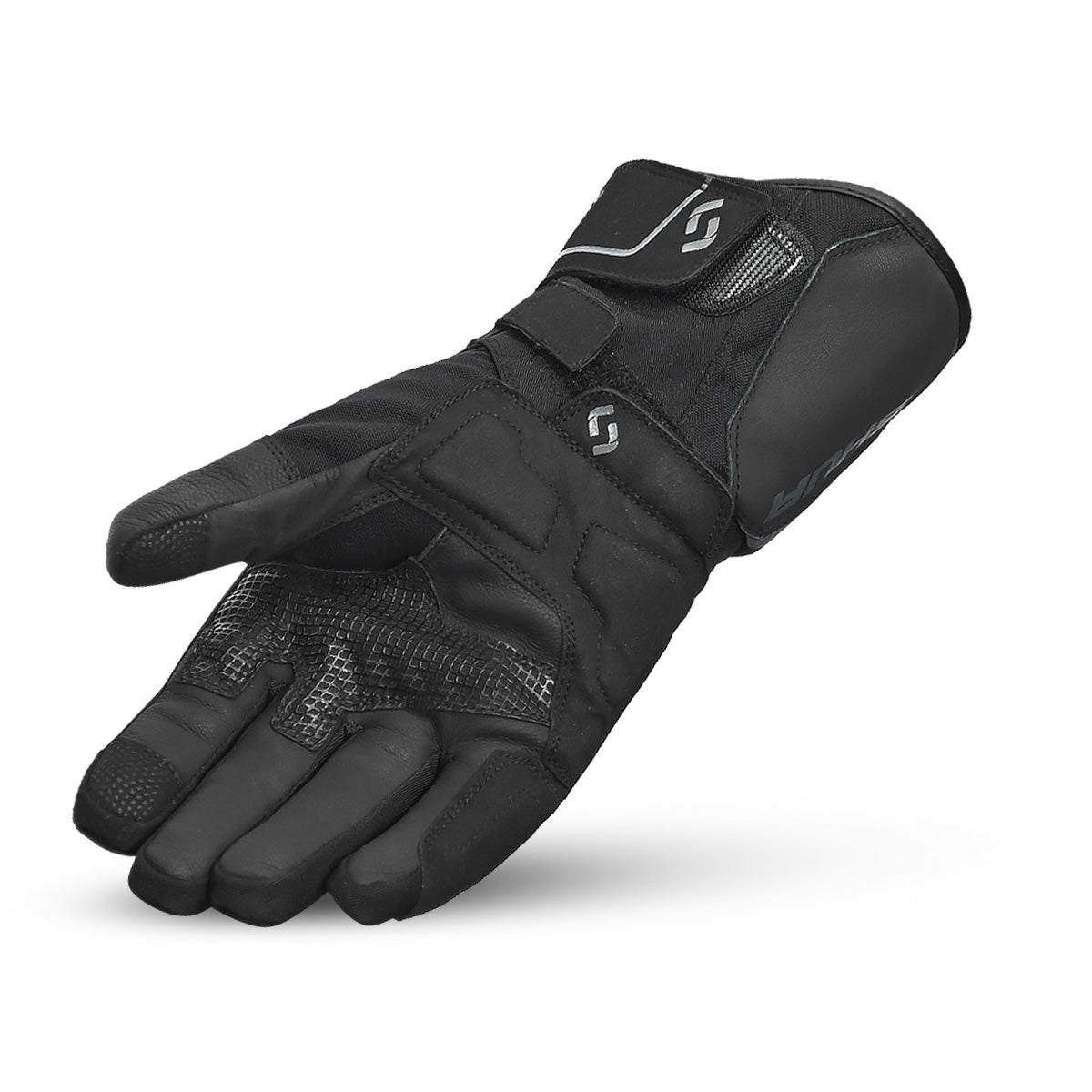 SHUA Thermal Thaw Motorcycle Gloves Black Grey