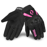SHUA Shot Lady Motorcycle Gloves Black Pink