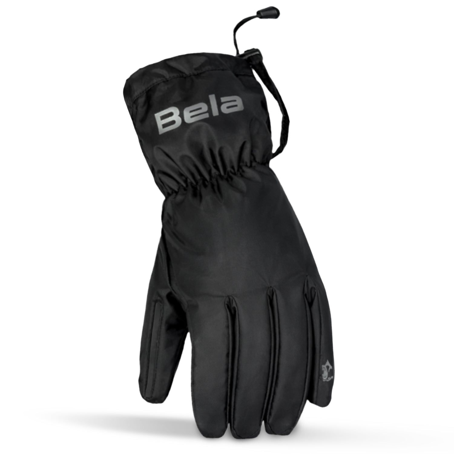 BELA PODIUM MOTORCYCLE RAIN GLOVES BLACK