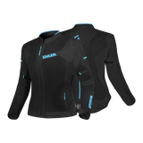 Shua Gravity Mesh Lady Motorcycle Jacket Black/Turquesa