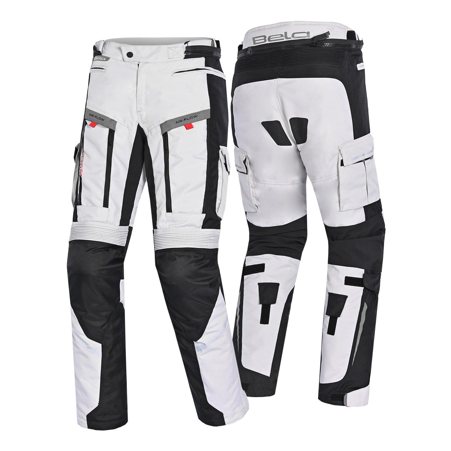 BELA TRANSFORMER MEN MOTORCYCLE TEXTILIE PANT ICE GREY BLACK 32L