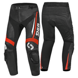 SHUA INFINITY PANTALON DE MOTO NEGRO ROJO 