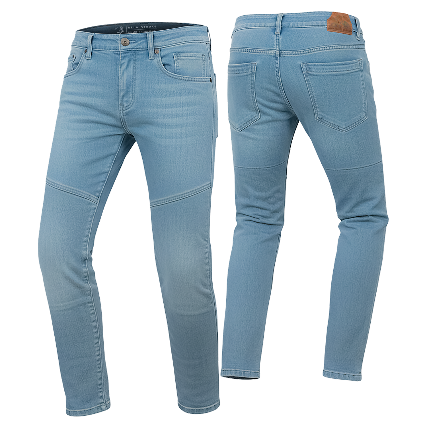 BELA STROKE PANTALON DE HOMBRE VAQUERO JEANS 32L LIGERA AZUL 