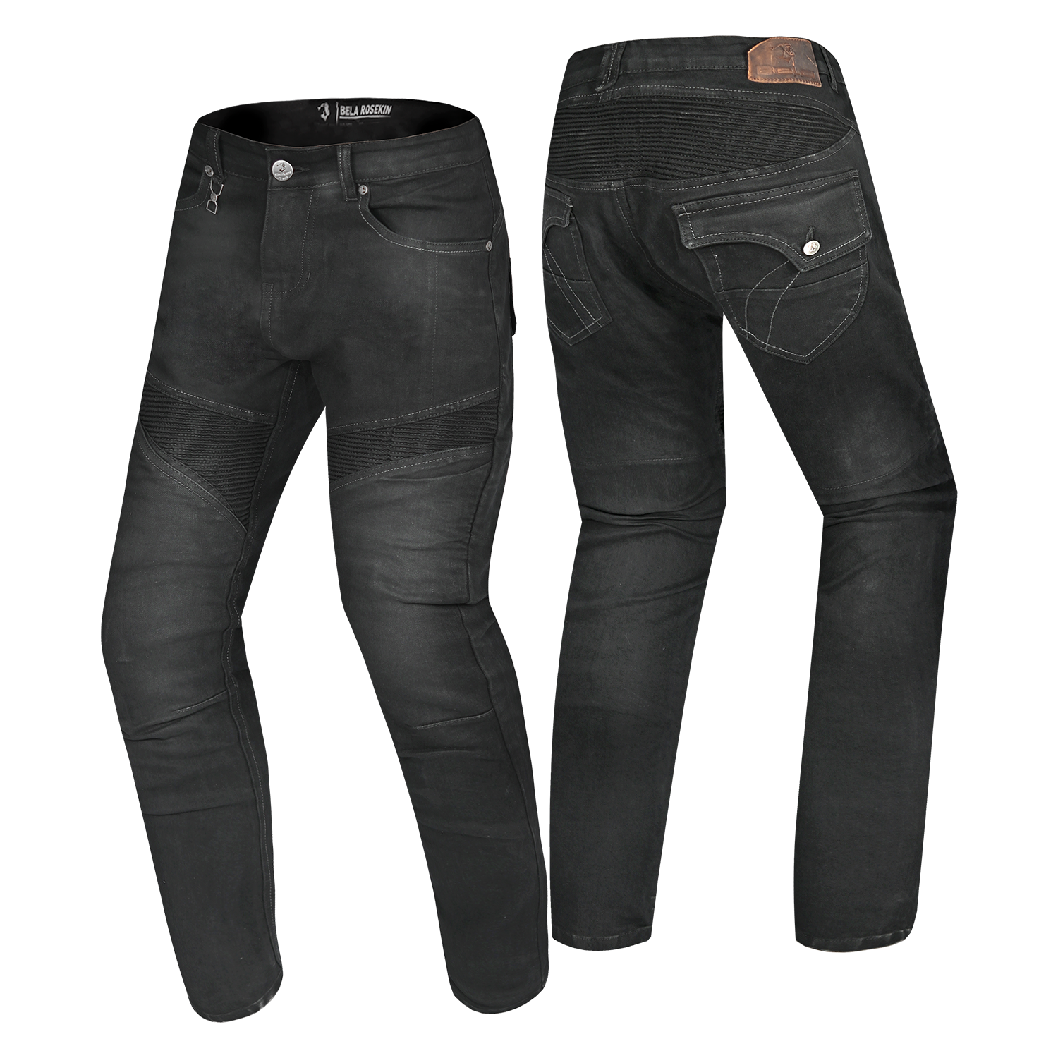 BELA ROSEKIN LADY MOTORCYCLE JEANS 30L BLACK SPRAY