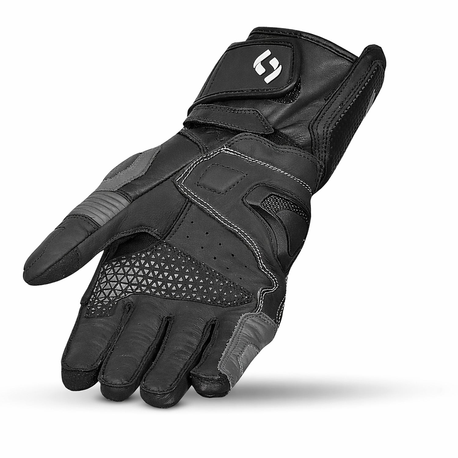 SHUA RANGER PRO MOTORCYCLE RACING GLOVES BLACK GREY