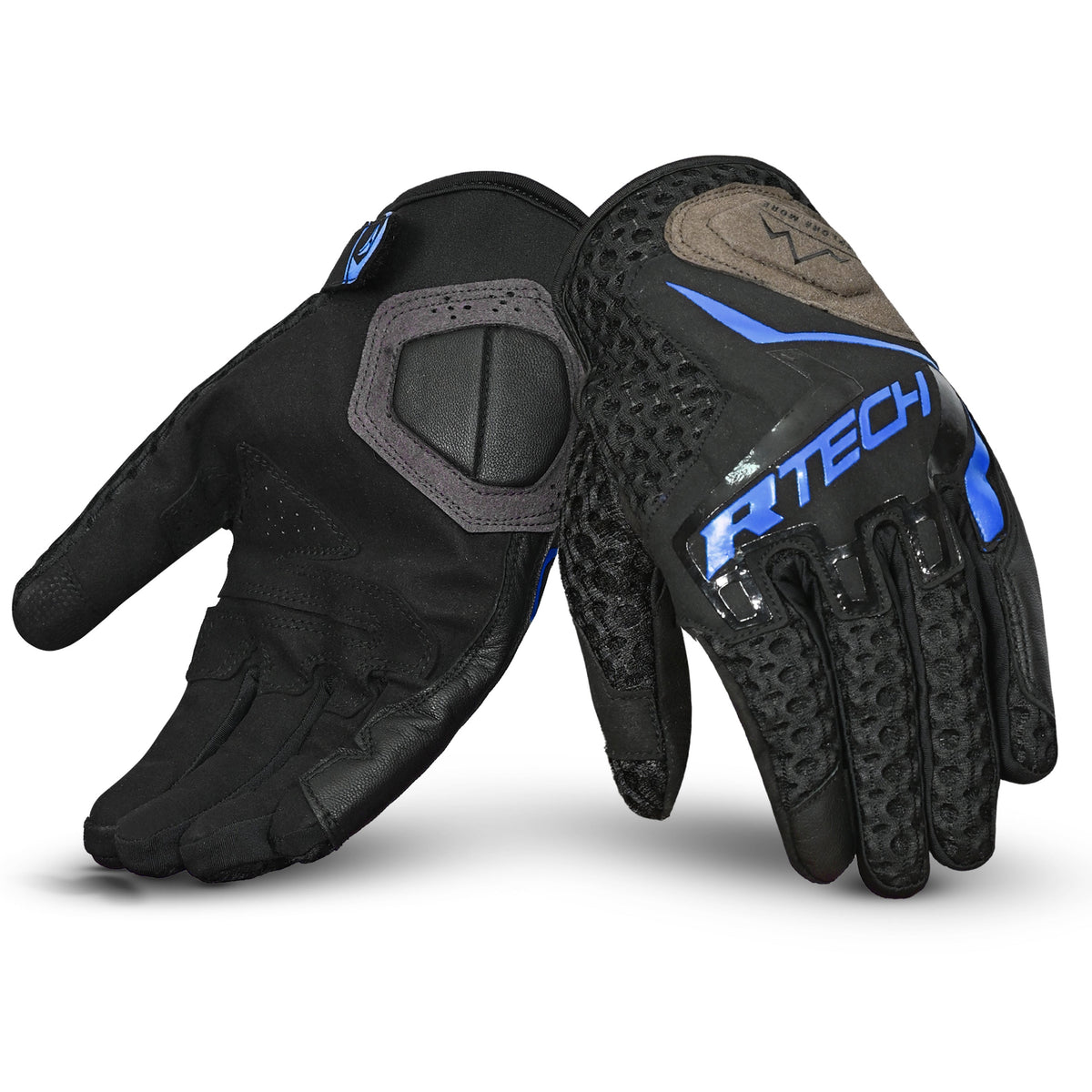 R-TECH Ride Pro Man Motorcycle Summer Gloves Blue