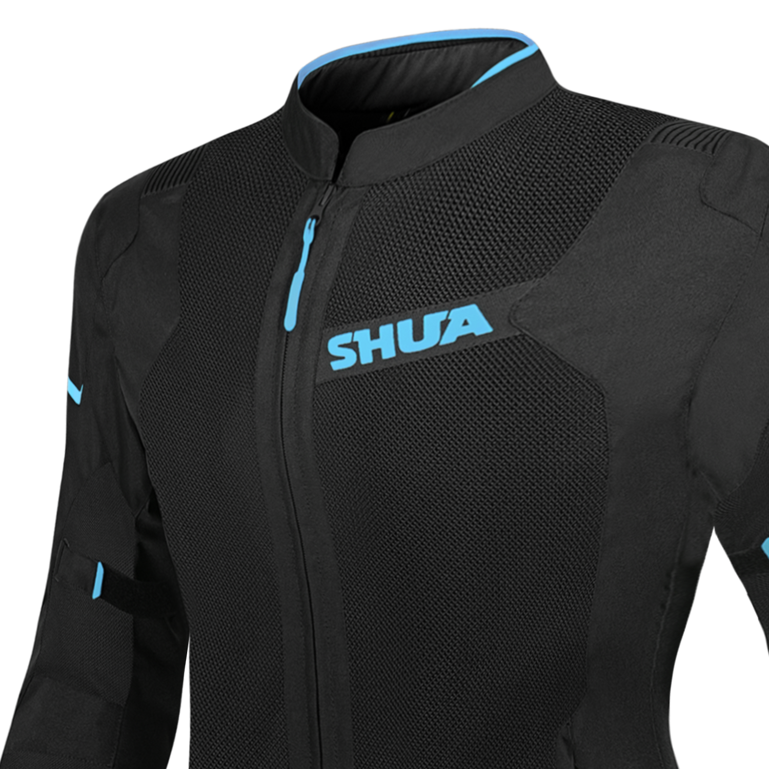 Shua Gravity Mesh Lady Motorcycle Jacket Black/Turquesa