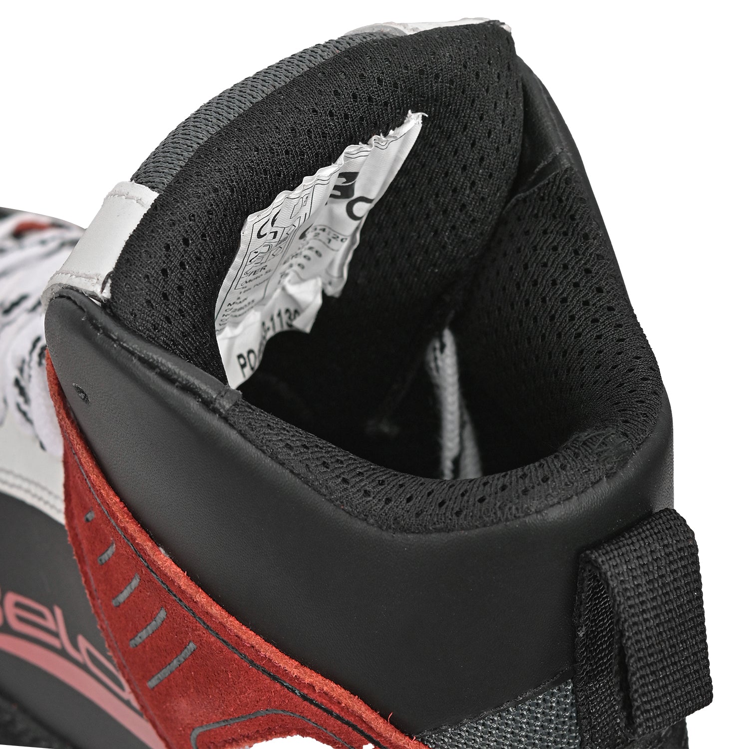 BELA Rover Men Motorcycle Urban Boots Black White Red