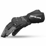 SHUA RANGER PRO MOTORCYCLE RACING GLOVES BLACK GREY