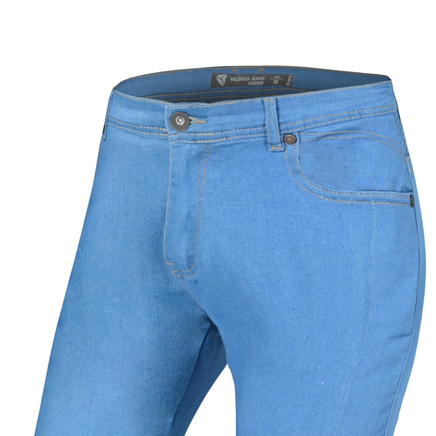 R-TECH VALENCIA LADY MOTORCYCLE JEANS LIGHT BLUE 32L