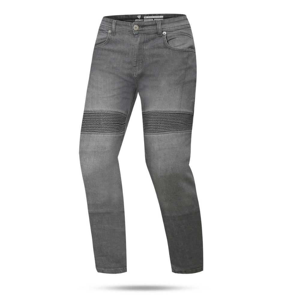 R-TECH VALENCIA PANTALON DE HOMBRE DENIM JEANS 30L NEGRO SPRAY