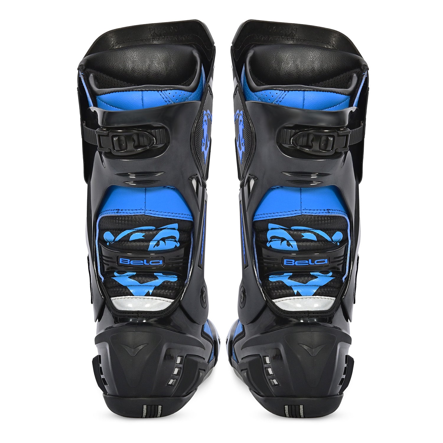 BELA Speedo 2.0 Motorcycle Leather Boots Black/Blue