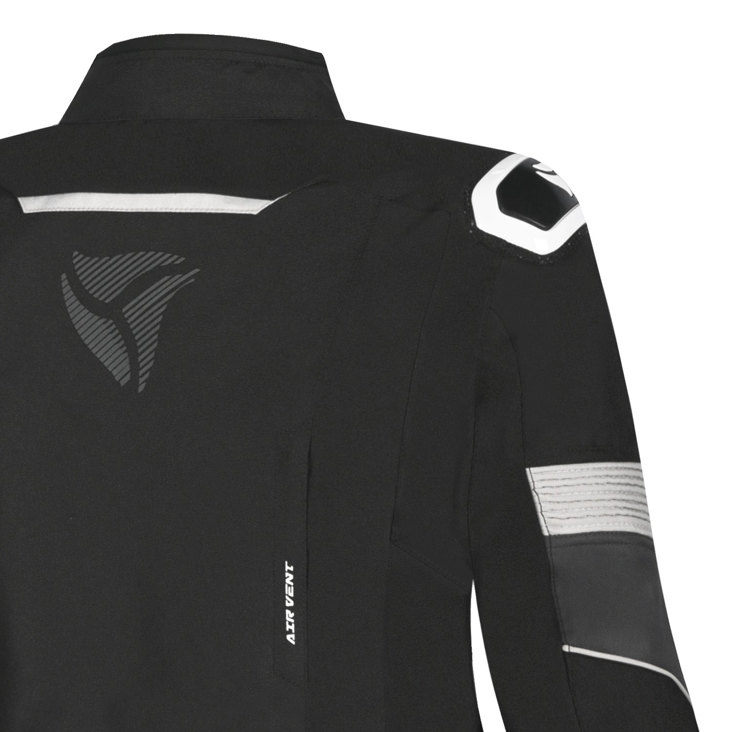 R-Tech Knight Rider Lady Motorcycle Long Jacket Black White Antharacite
