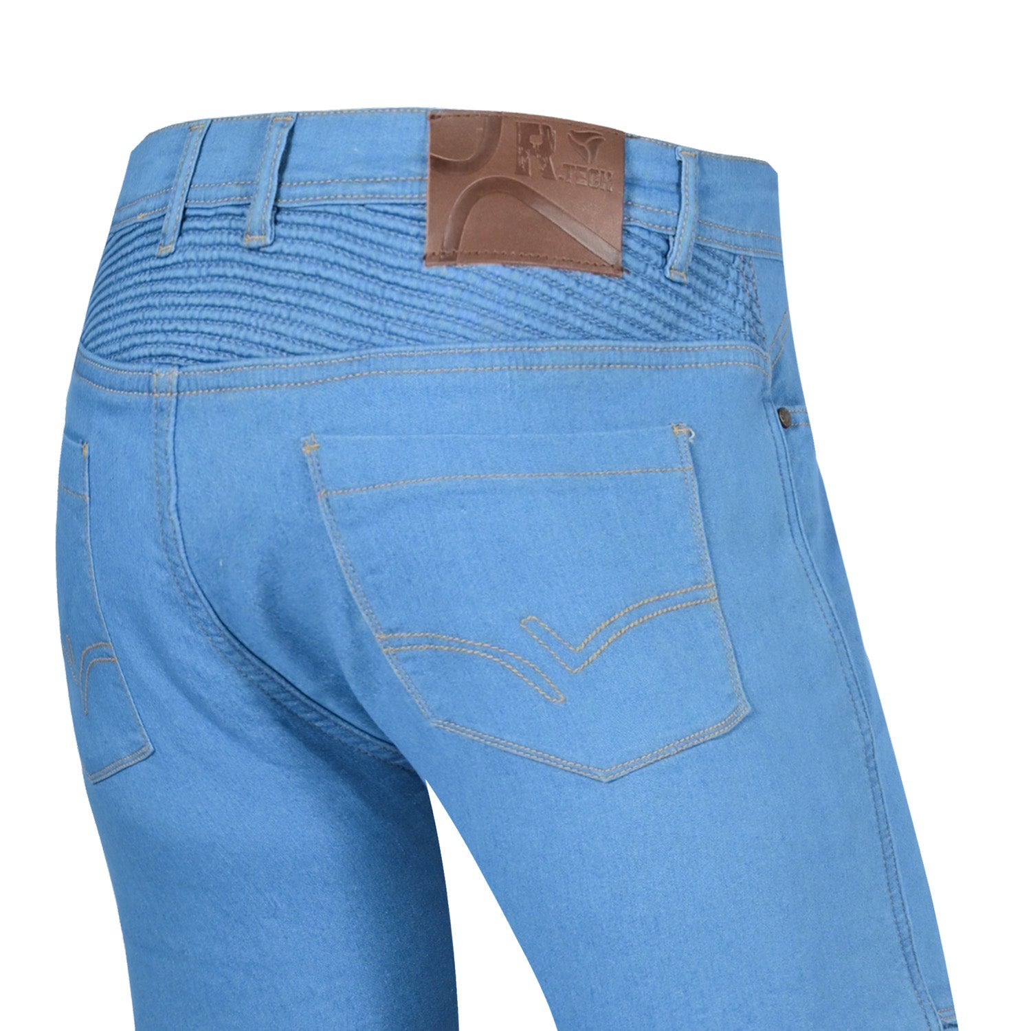 R-TECH VALENCIA LADY MOTORCYCLE JEANS LIGHT BLUE 32L