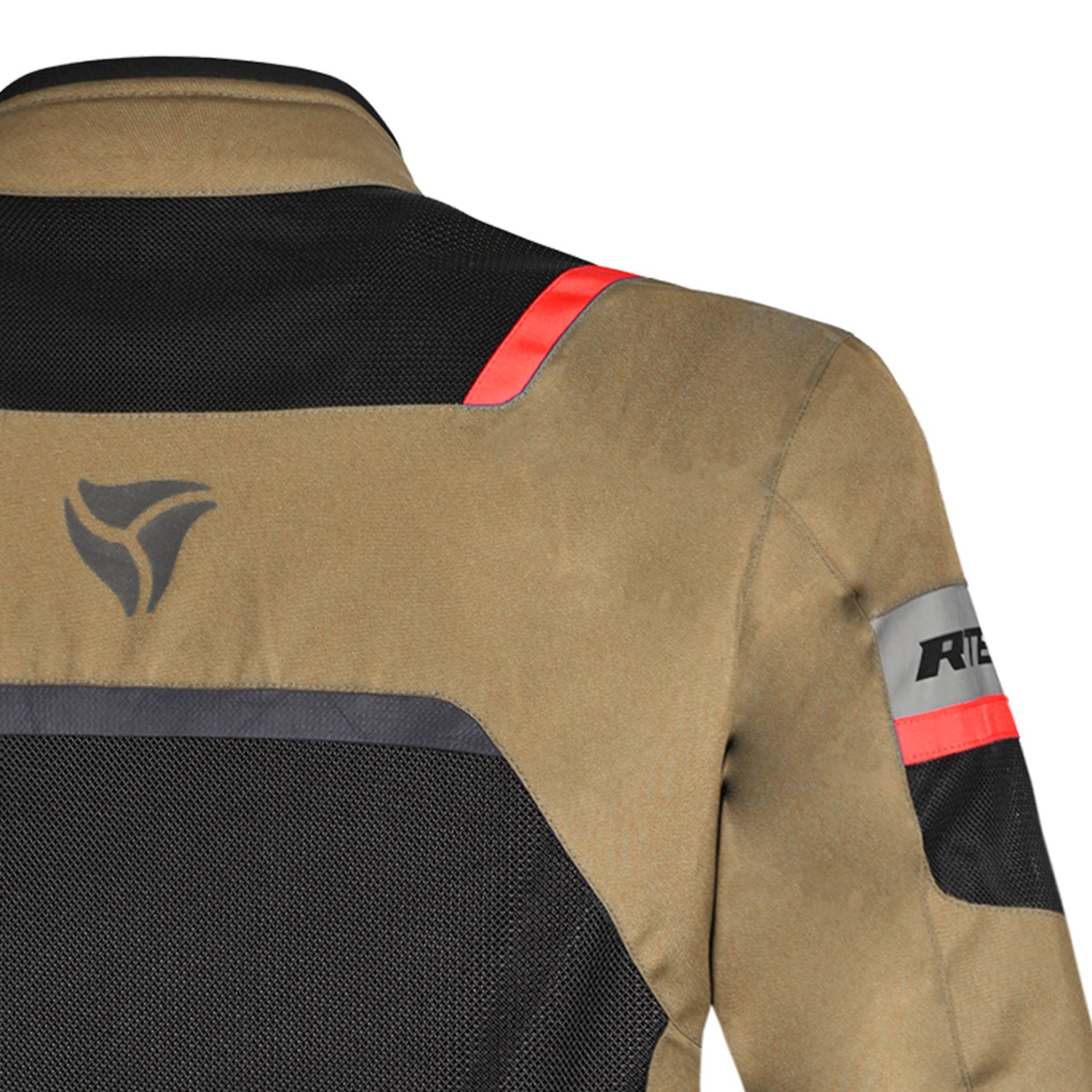 R-TECH SPIRAL MESH Motorcycle Textile Jacket Brown Black