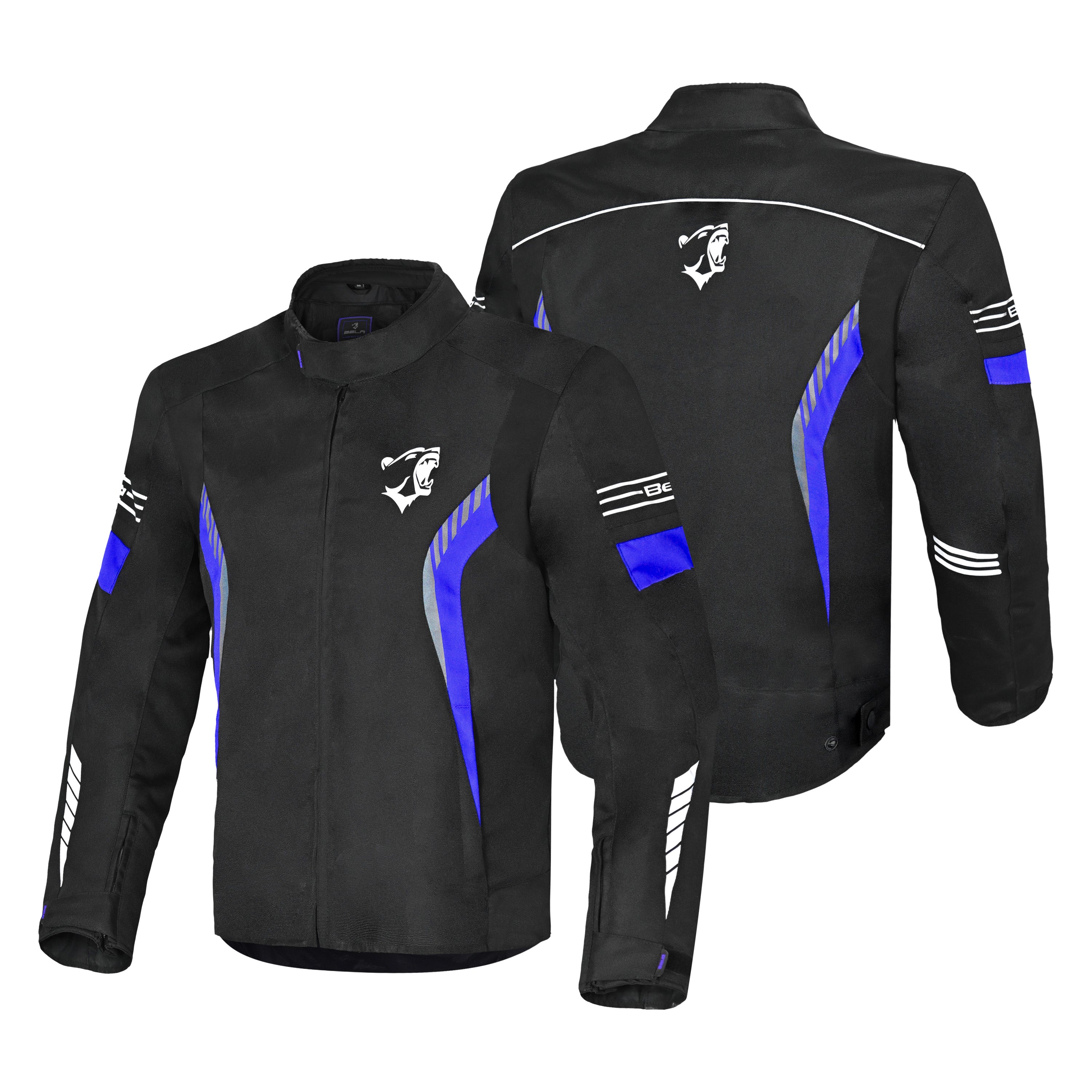 BELA Bradley Men Motorcycle Textile Jacket Black Blue