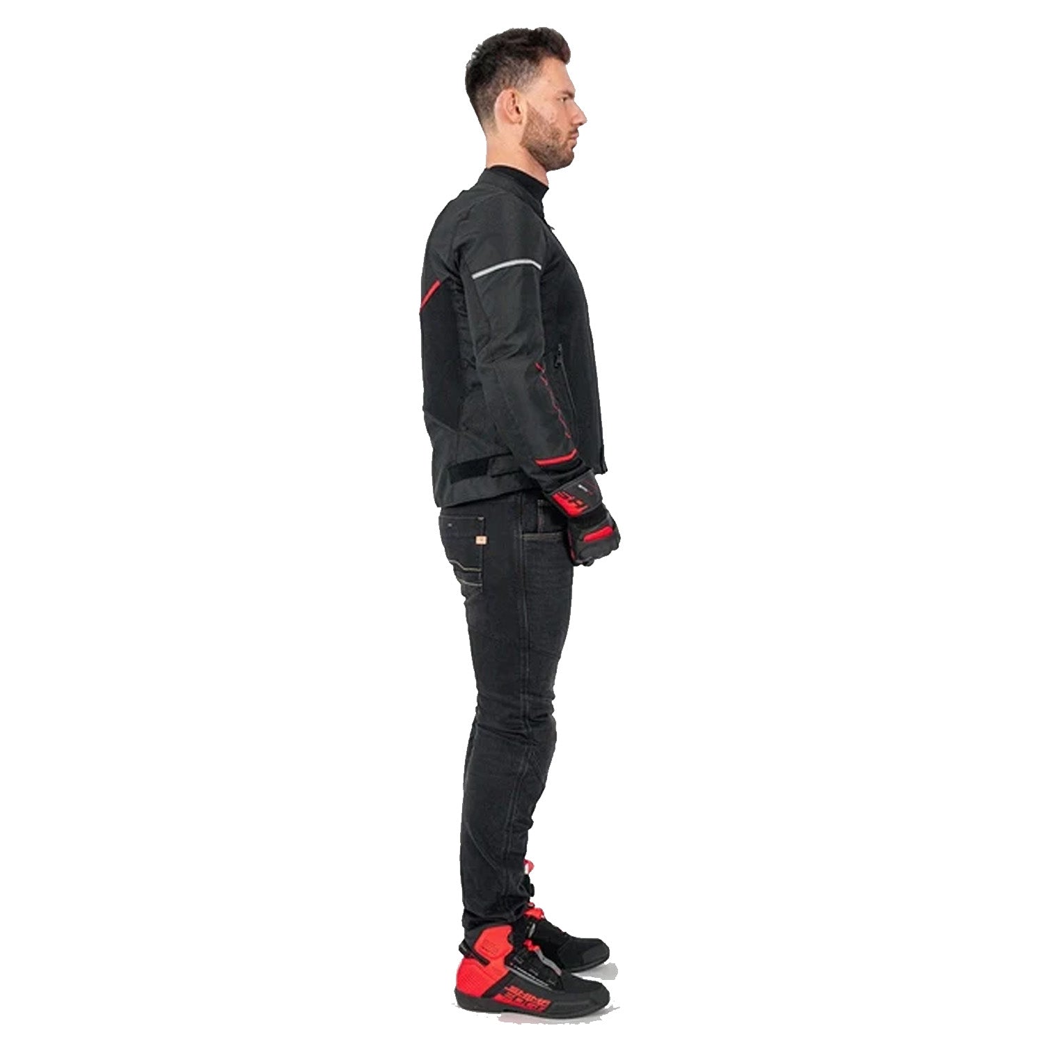 SHIMA X-MESH 2.0 MAN MOTORCYCLE TEXTILE JACKET BLACK RED