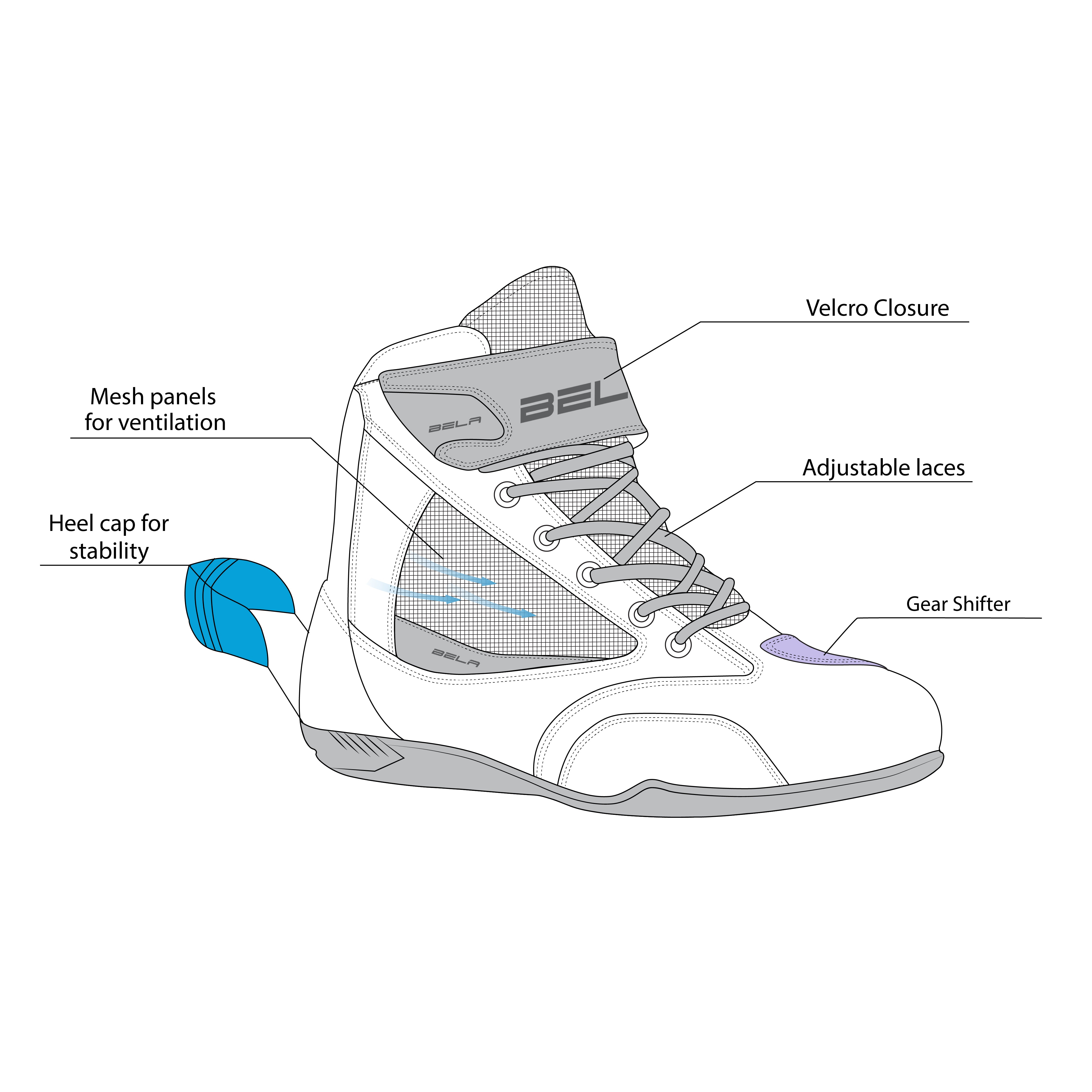 Bela Breeze Urban Motorcycle Boots Black