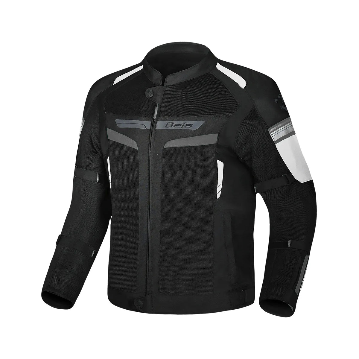 BELA Sprinter Textile Motorbike Jacket Black/White/Grey